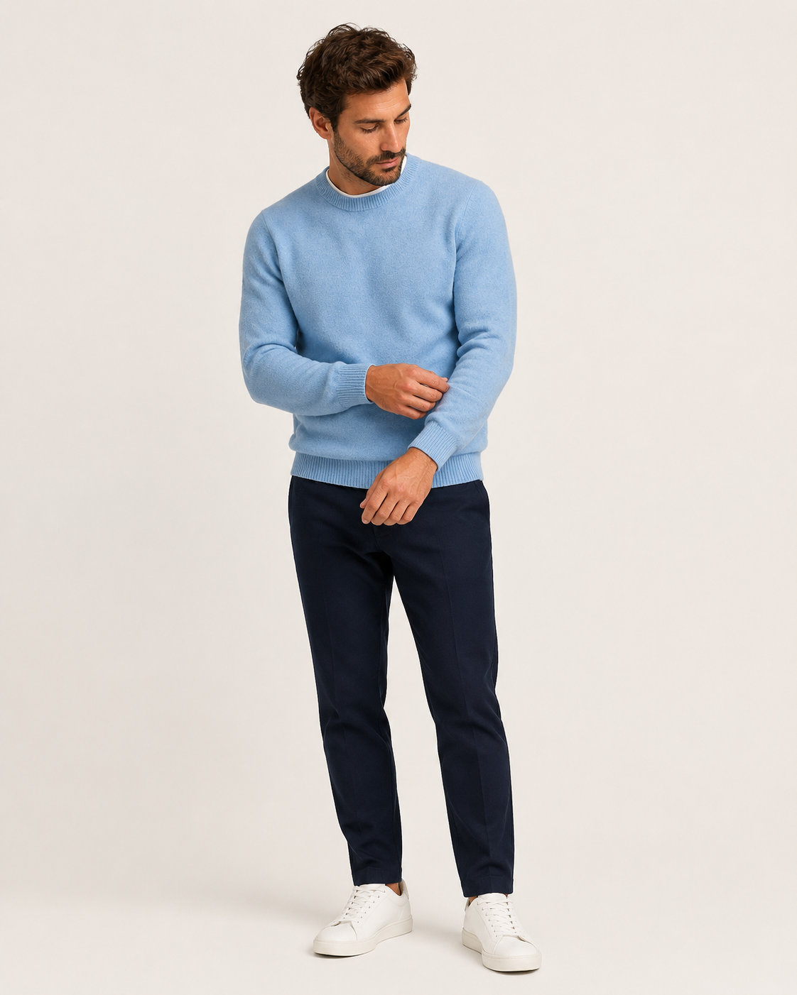Pull homme col rond