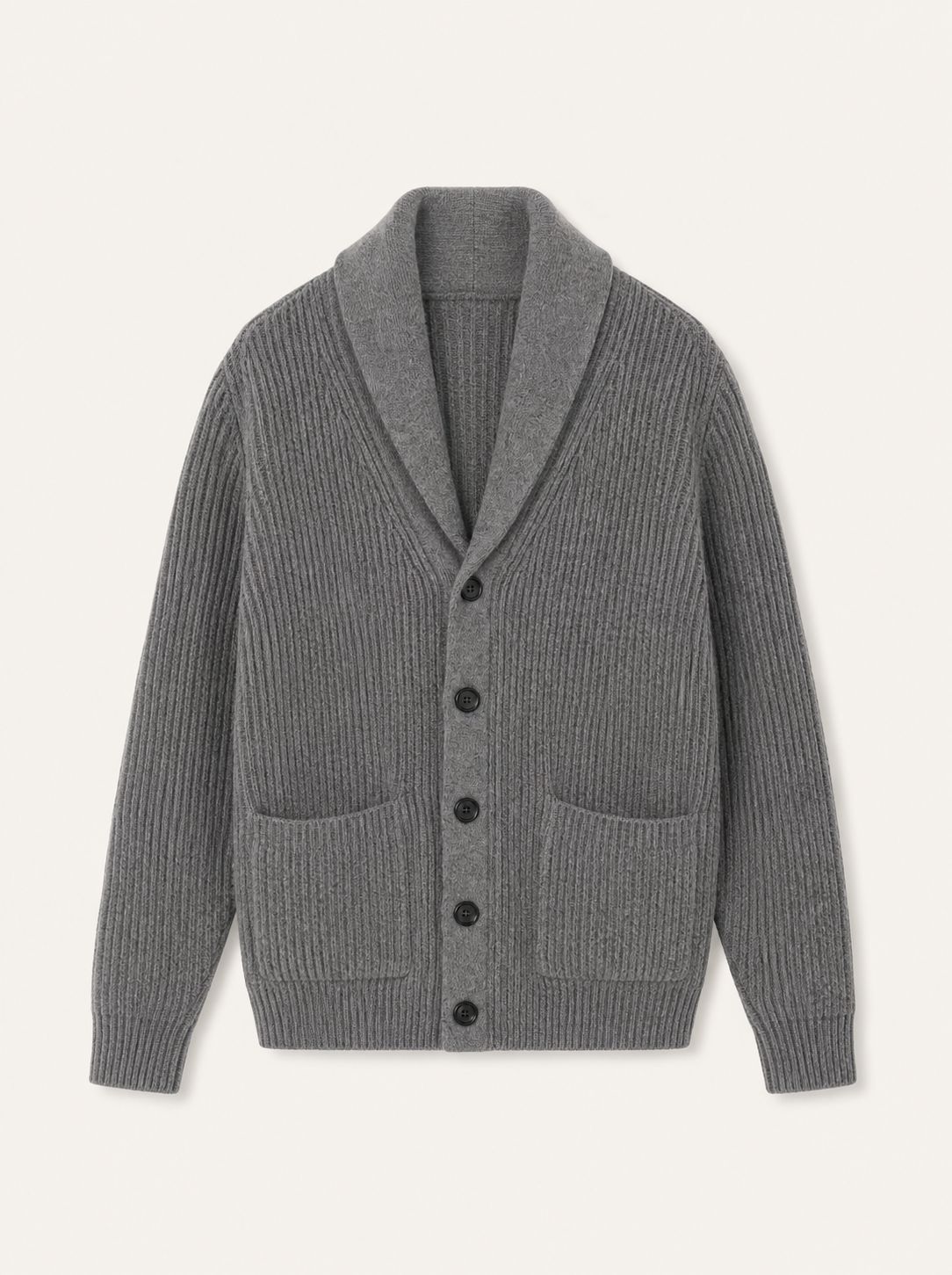 Cardigan homme col châle à poches